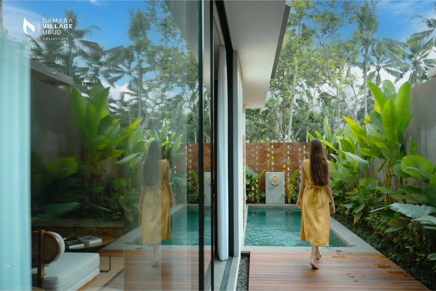 desain teras rumah di Damara Village Ubud